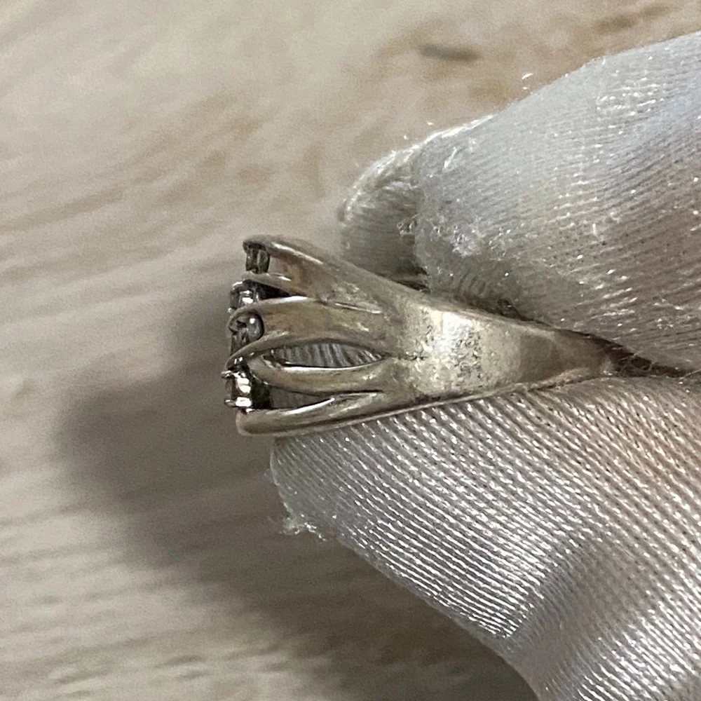 1/2 CTTW Genuine Natural Diamond Crisscross Multi Row Band 925 Sterling Silver